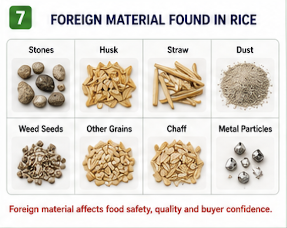 Foreign Material Found in Rice