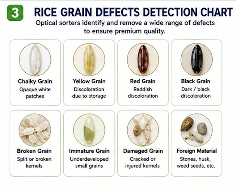 Rice Grain Defects Detection Chart